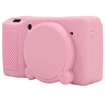 AEXUTDA Case for Ricoh GRIII GRIIIX Camera, Soft Silicone GRIII GRIIIX Camera Case Cover with Detachable Lens Cover Lightweight Skin FriendlyPink