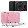 AEXUTDA Case for Ricoh GRIII GRIIIX Camera, Soft Silicone GRIII GRIIIX Camera Case Cover with Detachable Lens Cover Lightweight Skin FriendlyPink view 3