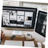 HOMSFOU Portable Port USB Printer Sharing Hub for and USB Devices Compatible Xp Includes Individual Port Buttons Black view 3