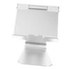 HOMSFOU Multi-Angle Aluminum Charging Dock Holder Adjustable Desktop Tablet Stand Sticky Base for Smartphones and E-Readers Silver view 1