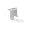 HOMSFOU Multi-Angle Aluminum Charging Dock Holder Adjustable Desktop Tablet Stand Sticky Base for Smartphones and E-Readers Silver view 2