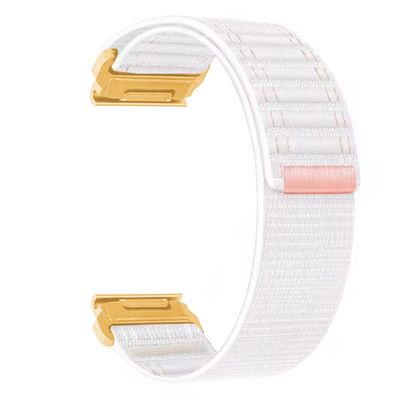 20mm/ 22mm/ 26mm Watch Band For Garmin Fenix 5 6 7 8 Pro Sapphire Solar Forerunner 965 955 935 Epix Pro Gen 2 47mm 51mm Quick Fit 20 22 26 Watch Bands Replacement Men Women (White-Gold Buckle, Quick-fit 26mm)