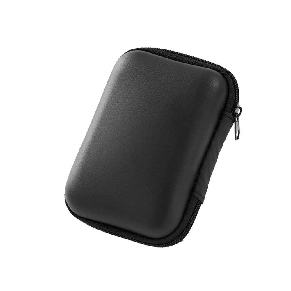 CIYODO Multi-use Earphone and Charging Cable Storage Pouch Eva Travel Organizer for Earphones USB Cables and Accessories Large Black