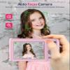 Digital Camera, 1080P 48MP Autofocus Digital Camera for Kids with 2 Batteries, 16X Digital Zoom, Compact Small Point and Shoot Digital Camera for Boys Girls Teens Children Beginner,Pink view 4