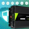 Pure Sine Wave Inverter 12V/24V/48V to 110V/220V Car Converter Power Inverter with LCD Display and USB Port-Remote Control for Motorhomes,Truck,Boat,Camping,Household,Van,2500W-DC24V-AC110V view 2