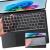 2 PCS Keyboard Cover for 2025 2024 Microsoft Surface Laptop 7(7th Edition Copilot+ PC) 13.8 & 15 inch US Layout Keyboard Skin-Black+Clear view 1