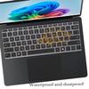 2 PCS Keyboard Cover for 2025 2024 Microsoft Surface Laptop 7(7th Edition Copilot+ PC) 13.8 & 15 inch US Layout Keyboard Skin-Black+Clear view 3