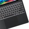 2 PCS Keyboard Cover for 2025 2024 Microsoft Surface Laptop 7(7th Edition Copilot+ PC) 13.8 & 15 inch US Layout Keyboard Skin-Black+Clear view 4