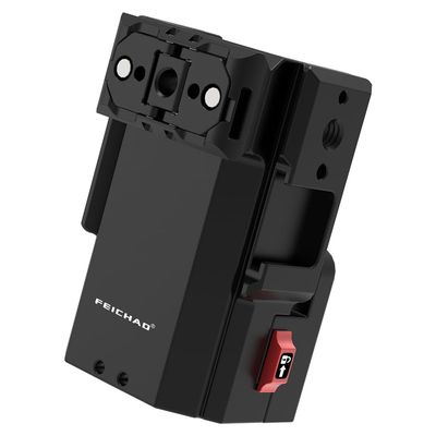 FEICHAO Protective Frame Housing Shell with 1/4 Screw Hole Quick Release Base Cold Shoe Mount Expansion Adapter Compatible with Osmo Pocket 3 (Upgraded Version)