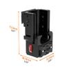 FEICHAO Protective Frame Housing Shell with 1/4 Screw Hole Quick Release Base Cold Shoe Mount Expansion Adapter Compatible with Osmo Pocket 3 (Upgraded Version) view 2