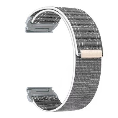 20mm/ 22mm/ 26mm Watch Band For Garmin Fenix 5 6 7 8 Pro Sapphire Solar Forerunner 965 955 935 Epix Pro Gen 2 47mm 51mm Quick Fit 20 22 26 Watch Bands Replacement Men Women (Gray-Silver Buckle, Quick-fit 20mm)