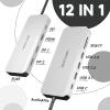 Docking Station Dual Monitor, WAVLINK Displayport Docking Station with Dual DP, HDMI, 100W PD in, 10Gbps USB A/C, 2.5G Ethernet Port for Dell/HP/Lenovo etc, Windows Systerm Computer Only view 2