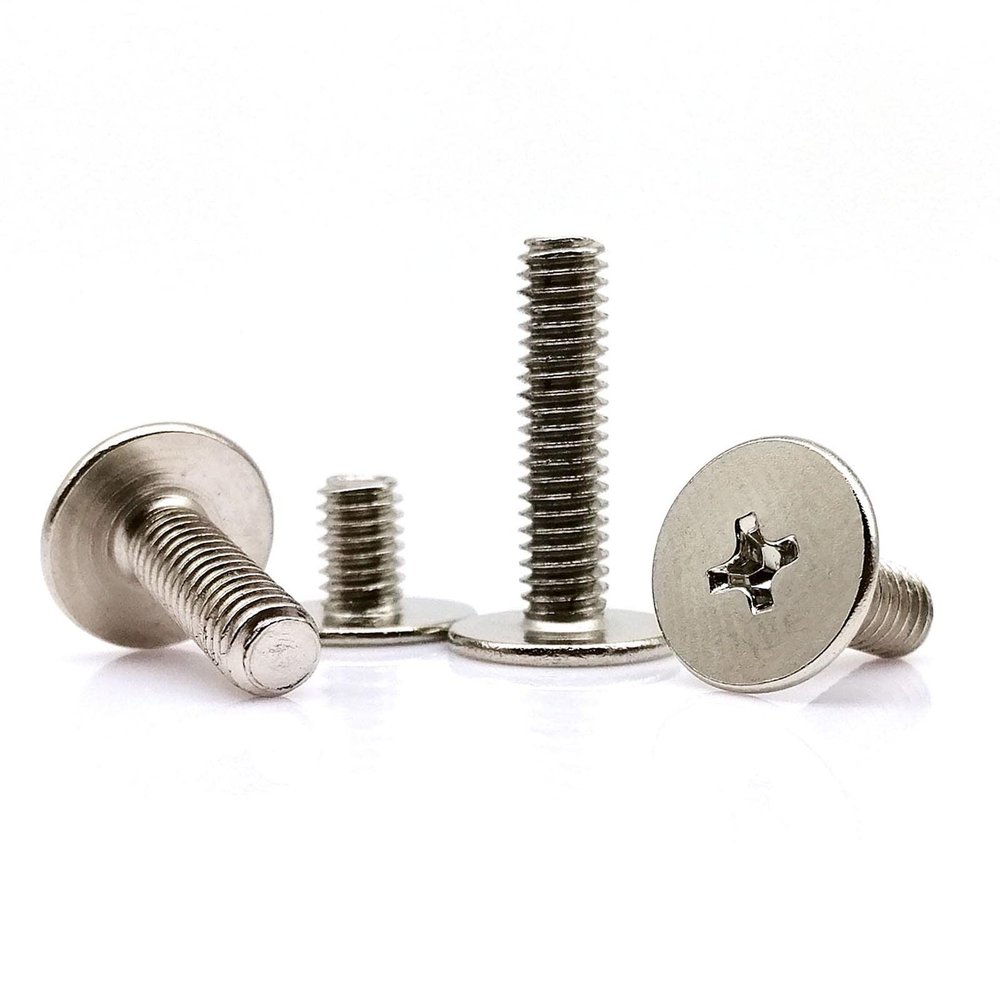 25X M2 M2.5 M3 M4 Phillips Ultrathin Thin Wafer Flat Extra Big Large Head Bolt Screw for Laptop Notebook Mount Repair Computer G(6mm,M2.5 dk 7mm)