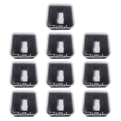 Haoyull 5/10Pcs Phono Shell Case Headshell Cartridge Keeper Clear Turntable Record Player Styluses Holder Phonograph Storage