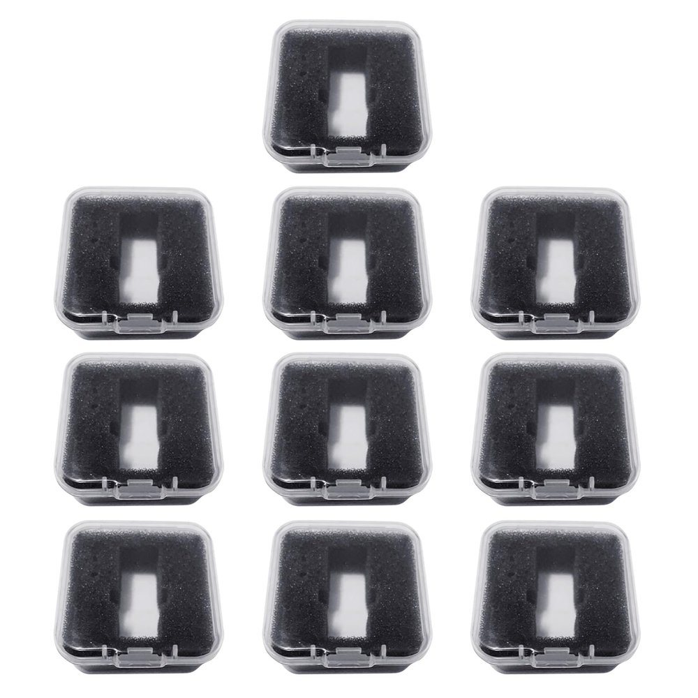 Haoyull 5/10Pcs Phono Shell Case Headshell Cartridge Keeper Clear Turntable Record Player Styluses Holder Phonograph Storage