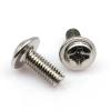 100pcs Black M3*4/5/6/8mm PC Case Chassis Motherboard CD DVD Rom Mount Fix Repair Phillips Washer Head Screw Bolt DIY Computer D(Silver,M3x5mm) view 1