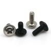 100pcs Black M3*4/5/6/8mm PC Case Chassis Motherboard CD DVD Rom Mount Fix Repair Phillips Washer Head Screw Bolt DIY Computer D(Silver,M3x5mm) view 2