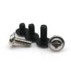 100pcs Black M3*4/5/6/8mm PC Case Chassis Motherboard CD DVD Rom Mount Fix Repair Phillips Washer Head Screw Bolt DIY Computer D(Silver,M3x5mm) view 3