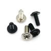 100pcs Black M3*4/5/6/8mm PC Case Chassis Motherboard CD DVD Rom Mount Fix Repair Phillips Washer Head Screw Bolt DIY Computer D(Silver,M3x5mm) view 4