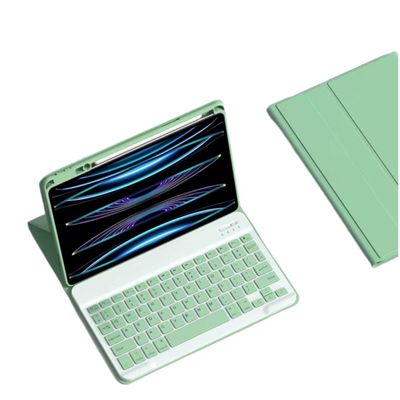 AnMengXinLing Keyboard Case for iPad mini 7 (A17 Pro) /Mini 6, Magnetic Detachable Case with Keyboard Built in Pencil Holder for 8.3inch iPad Mini7th/6th Generation,Mint Green