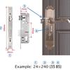 HIONJIN Fingerprint Door Lock Smart Digital Electronic Lock Biometric Password Keyless Lock(70 85) view 4