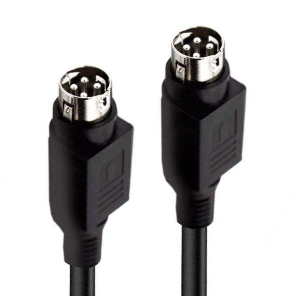 Haoyull 4Pin DIN Male Speakers Cable for R1700BT R1600TIII Speakers High Fidelitys Sound Wire Metal Shielding ABS Housing
