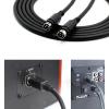 Haoyull 4Pin DIN Male Speakers Cable for R1700BT R1600TIII Speakers High Fidelitys Sound Wire Metal Shielding ABS Housing view 2