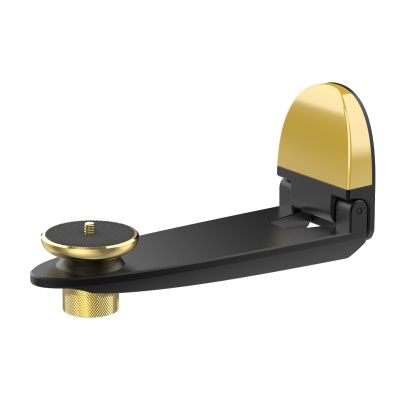 Haoyull Aluminum Alloy Projector Wall Mount Bracket Holder Storage Rack with Adjustable Folding Arm and 360 Degree Rotate