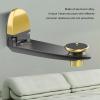 Haoyull Aluminum Alloy Projector Wall Mount Bracket Holder Storage Rack with Adjustable Folding Arm and 360 Degree Rotate view 3