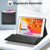 Fintie Keyboard Case with Pocket for iPad 9th/8th/7th Gen Bundle with Anti-Scratch Tempered Glass Screen Protector view 3