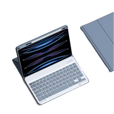 AnMengXinLing Keyboard Case for iPad mini 7 (A17 Pro) /Mini 6, Magnetic Detachable Case with Keyboard Built in Pencil Holder for 8.3inch iPad Mini7th/6th Generation, Blue
