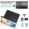 Qindaiwen Keyboard Case for All-New Amazon Fire HD 8/8 Plus (12th Generation/10th Generation, 2024/2022/2020 Release), PU Leather Stand Cover with Detachable Bluetooth Keyboard, Dolphin view 3