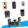 HOMSFOU 2pcs Surround Sound Speaker Wall Mount Brackets Zinc Alloy Strong Hold Tilt Turn Mechanism Easy Assembly Left-Right Dip Angle view 2