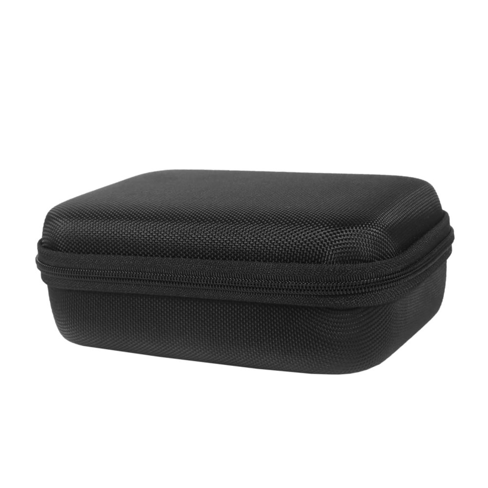HOMSFOU Eva Hard Disk Storage Organizer Pouch for Digital Accessories USB Cable Bag for Phone Charger Earphone Compact and Portable Design Black