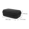 HOMSFOU Eva Hard Disk Storage Organizer Pouch for Digital Accessories USB Cable Bag for Phone Charger Earphone Compact and Portable Design Black view 2