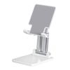 HOMSFOU Tablet Stand Foldable Cell Phone Holder Nonslip Pads Preserved Charging Slot for Streaming Videos Tv Series view 1