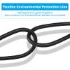 2 Set 12V DC Power Splitter Cable, Y-Splitter Cord 1 Male to 2 Female DC5525 5.5x2.1mm 20W, 1.96 Ft/60cm for CCTV Security Camera & LED Strip Light view 4
