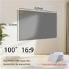 GJHYNT Foldable Projection Screen, 3D/4K 60" 72" 84" 92" 100" 110" 120" Anti-Light Projector Screen, Wall Mounted Movie Screen for Home Theater Office(100 Inch 16:9) view 2