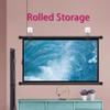30" 40" 50" 60" 72" Projector Screen, Wall Mounted Projection Screen, Portable 4K HD Movie Screen for Home Theater Cinema Office(30 Inch 4:3) view 3