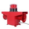 Industrial Sound and Light Reminder 3 Sounds 120DB Volume Control IP67 High Power Siren Horn for Ports Shipbuilding Construction Sites (US Plug 110V) view 2