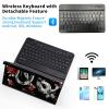 Qindaiwen Keyboard Case for Amazon Fire Max 11 (13th Generation, 2023 Release) with Detachable Bluetooth Keyboard & Slim PU Leather Protective Cover, Snake Roses view 2