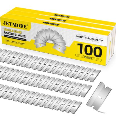 JETMORE 300 Pack Utility Razor Blades, Razor Blades Refills for Scrapers