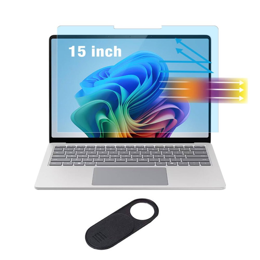Anti Blue Light Screen Protector for New Microsoft Surface Laptop 7 15" (2025-2024) Anti Glare Anti Fingerprint Anti-UV Filter, Reduces Eye Strain