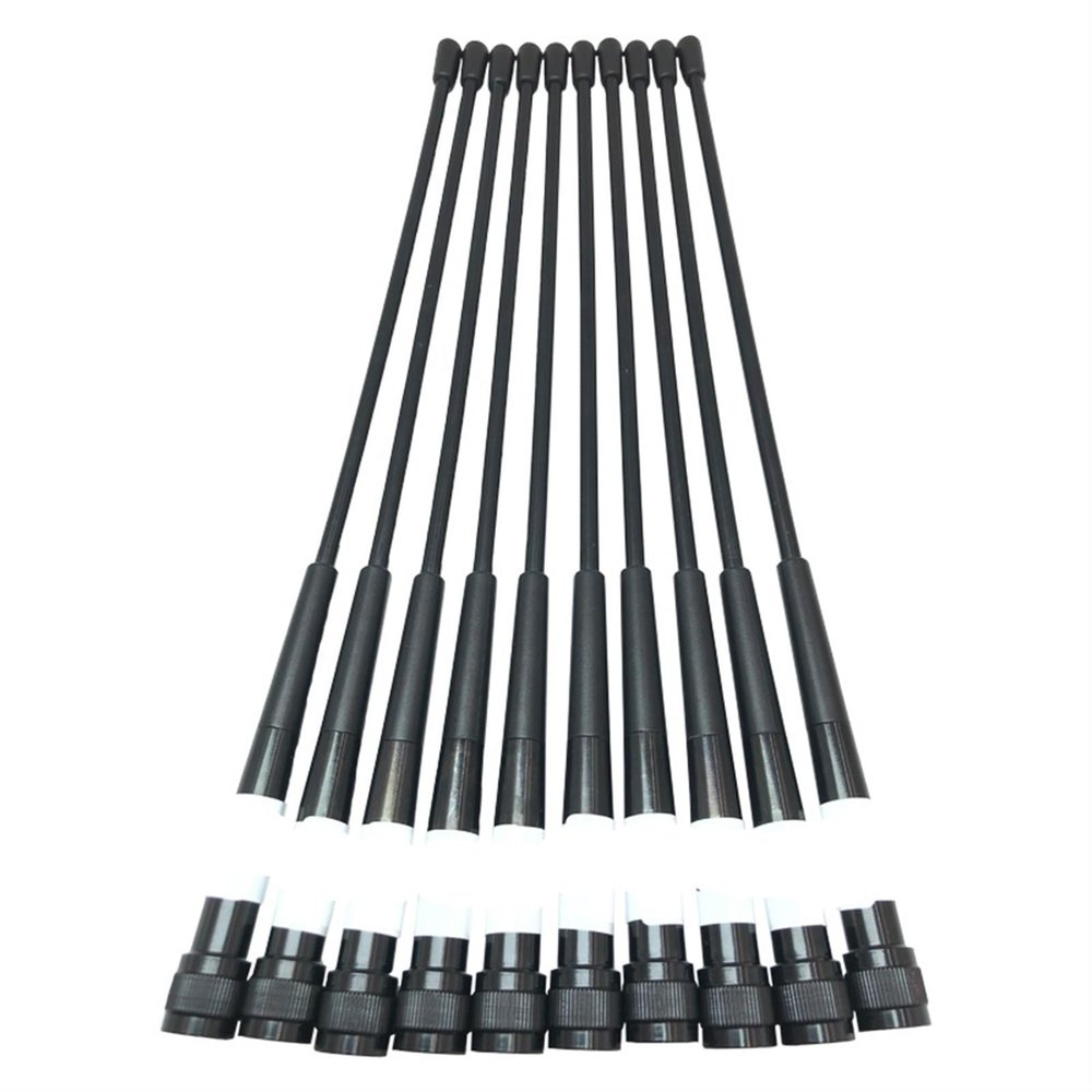 GHZHANG 10PCS Whip Antenna 430-450MHZ TNC Port 4dbi For Sokk-ia For Top-con For South Trimble All Brands Surveying GPS RTK Total Station