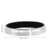 LingoFoto 49mm Lens Filter Adapter Ring for Fuji X100S/X100T/X100F/X100/X70 Camera for 49mm Filters,Lens Hood 49mm Metal Filter Adapter Ring (Silvery) view 4