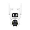 5MP Dual Lens Dual Screen Outdoor Security Camera, Humanoid Motion Detection / Sound & Lighting Alarm / P 350 T 90/ Zoom x 10/ Night Full Color / 2-Way Audio Wireless WiFi Smart Home IP PTZ Camera view 1