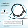 Bzumperyz 720107-1 9 M360 2DDI Y - MEGA 360 & 2D/MDI 7-pin Transducer Adapater Cable Y Cable Compatible with MEGA 360 and Helix 8/9/ 10/12/ 15 Fishfinder view 3