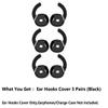 BLLQ 3 Pairs AirPods4 Ear Hooks Covers Grip Ear Fin Anti Slip Wing Tips Accessories Compatible with AirPods 4 Earbuds, Black 901 view 4