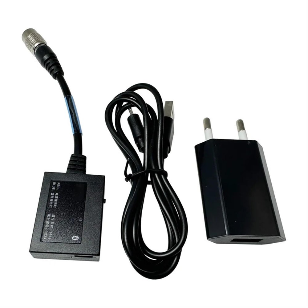 GHZHANG Bluetooth Adapter For Pentax Hirose 6 Pin with Charger and Cable To USB For Pentax Total Station Pentax LY Bluetooth Data Cable(2 plug)