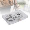 Reel to Reel Blank Cassette Tape, 50 Minutes Recording, Normal Bias Double Sided, Metal Sound Cassette Tape with Transparent Box (Silver) view 4
